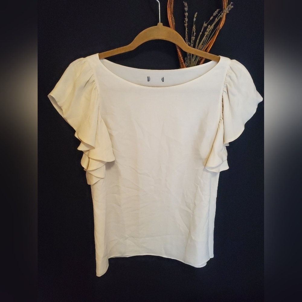 Ivory Silky Butterfly Top